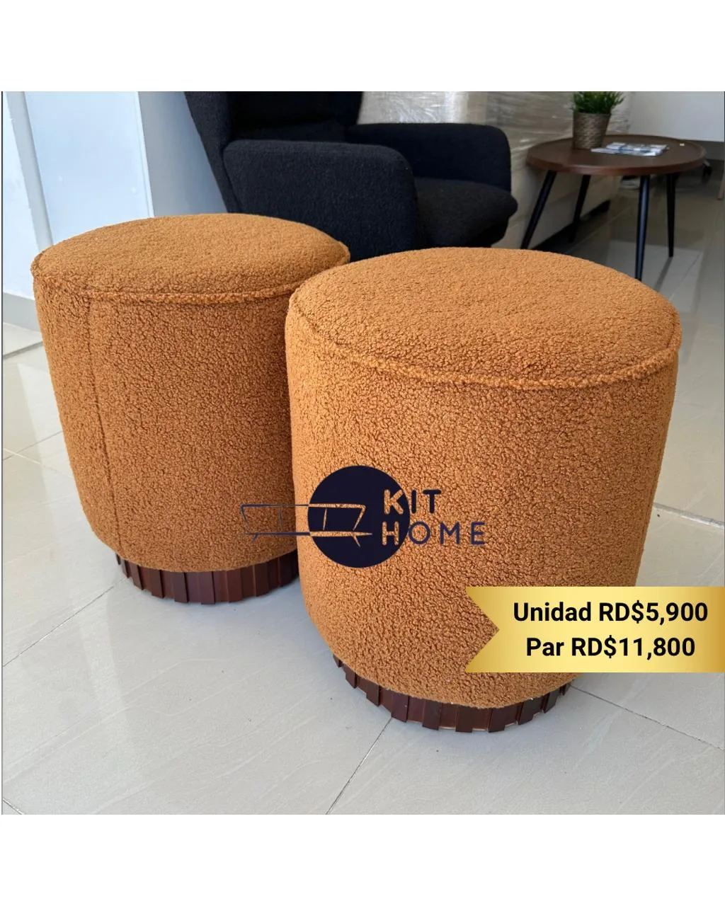 Ottoman base de madera