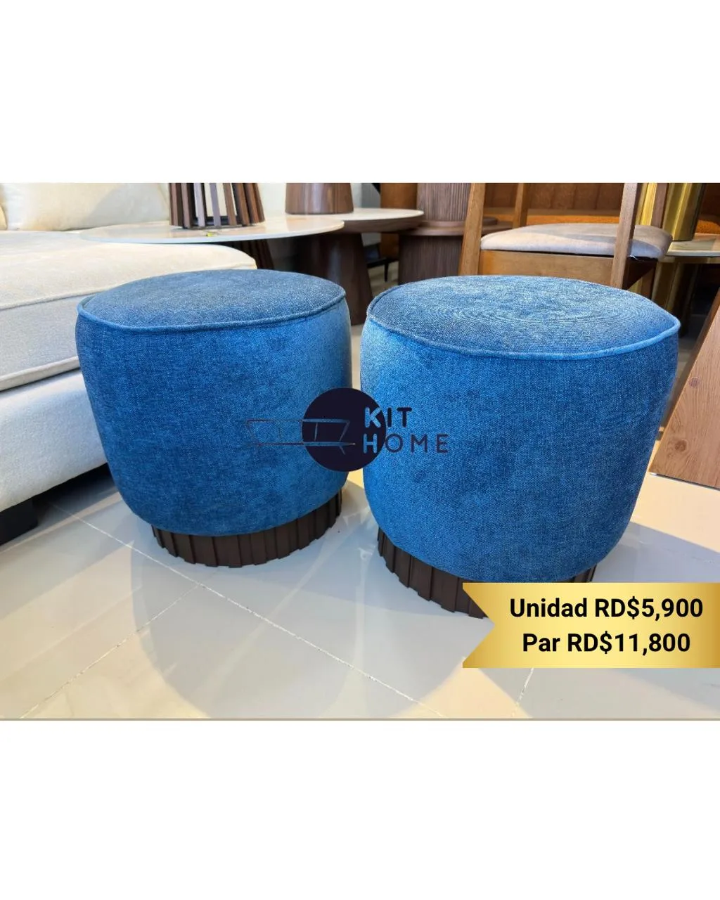 Ottoman base de madera
