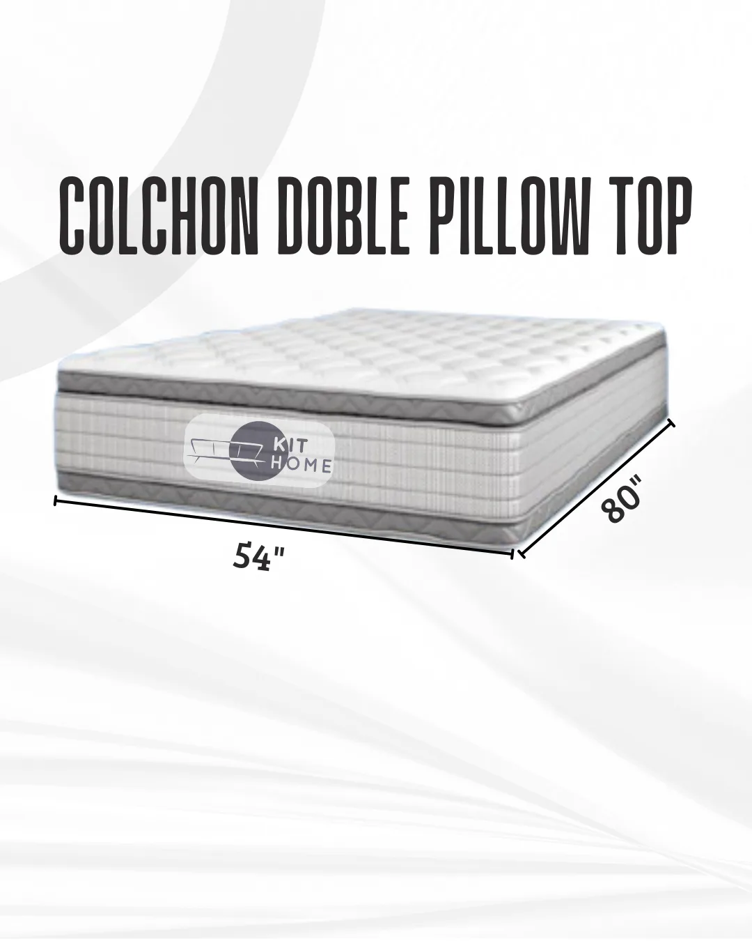 Colchón Doble Pillow Top 54"x80"