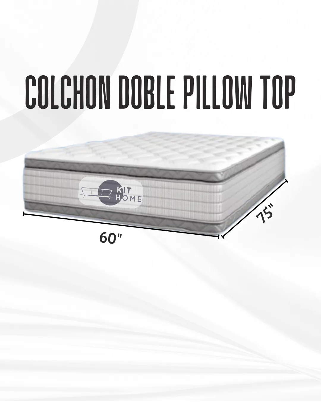 Colchón Doble Pillow Top 60"x75"