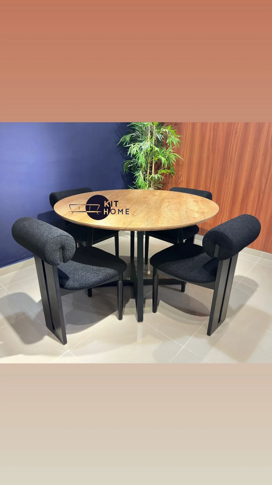 Comedor Jay De 120 CM- Sillas Madera Eucalipto