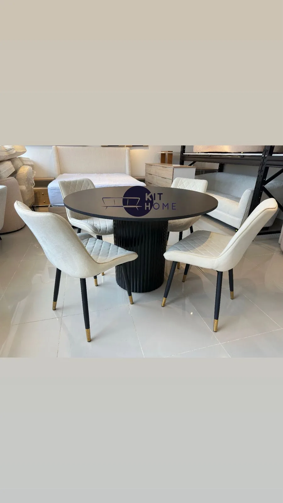 Comedor Melamina Hidrofuga 100 cm - Sillas de Metal