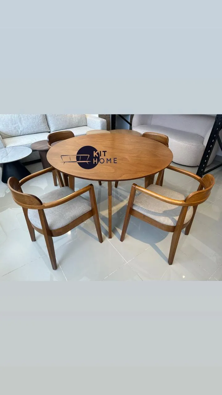 Comedor 4 Puestos en Madera Fresno