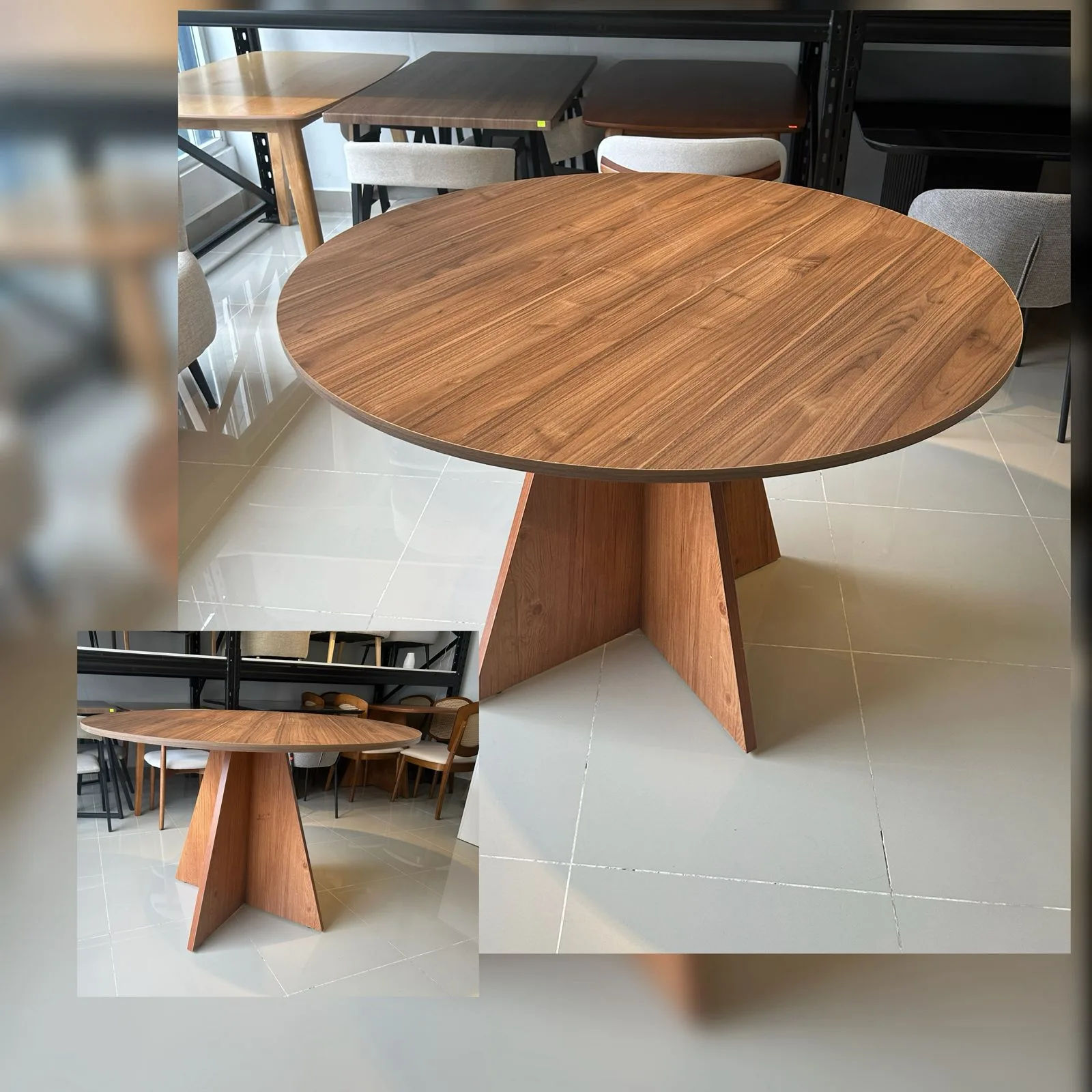 Mesa Comedor Tope Melamina Hidrofuga 120 cm