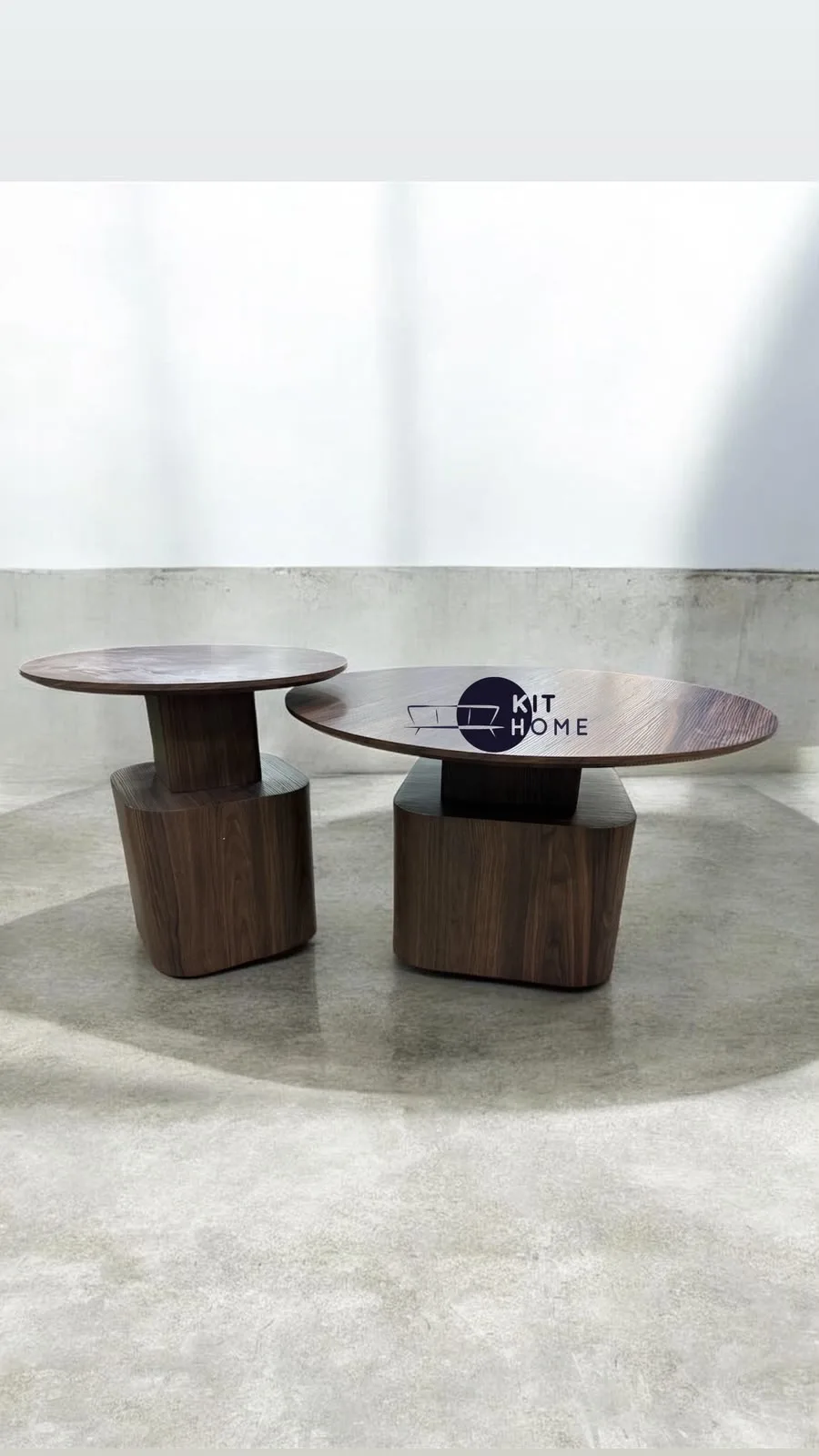 Set de Mesa de Centro color Nogal