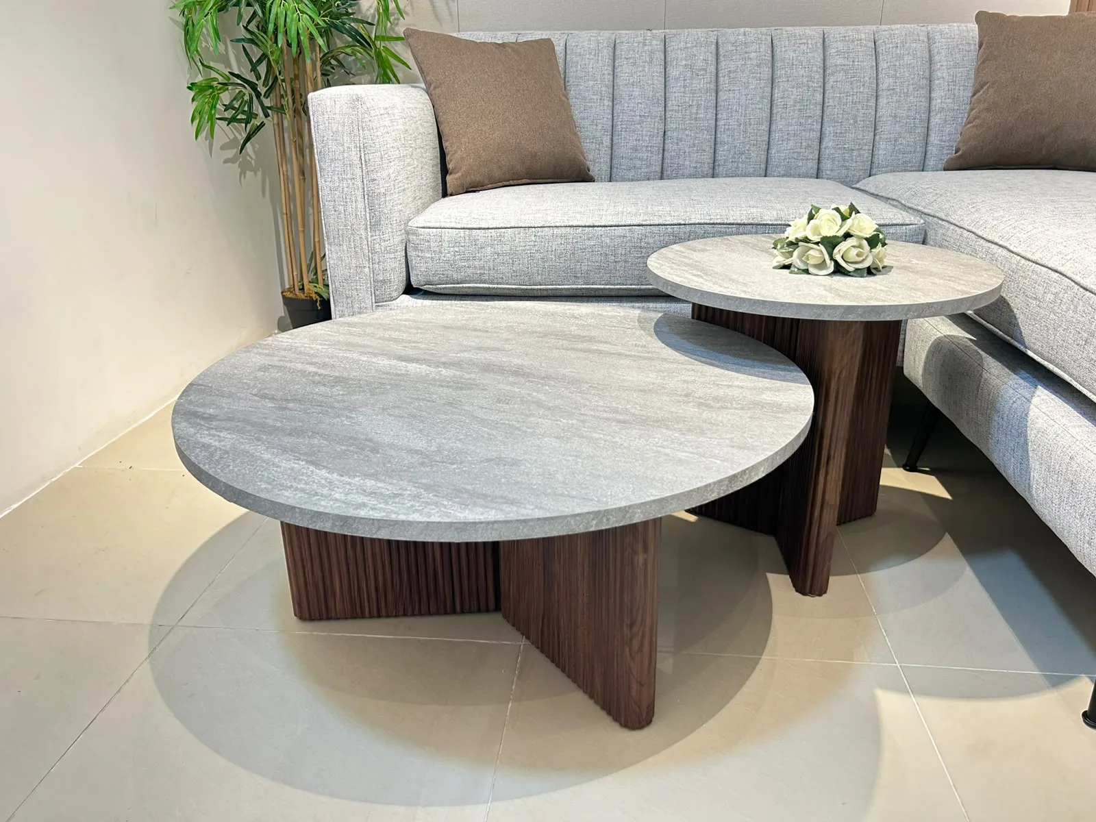 Mesa de Centro 80 cm x 38 cm y 50 cm x 48 cm
